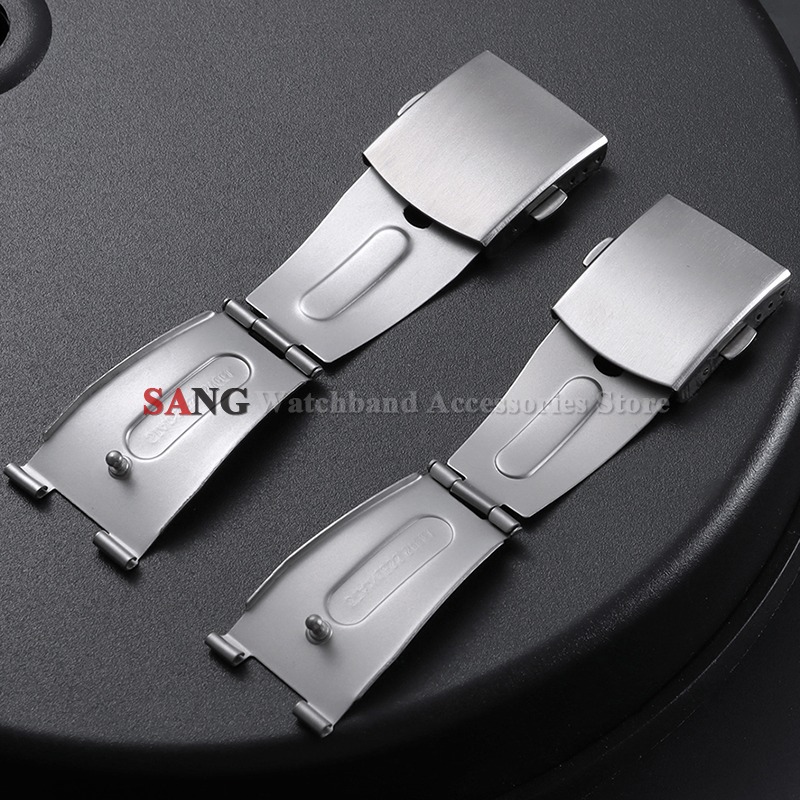 Jewelry Watches Silver - 12/14/16/18/20/22mm Gesper Lipat Baja Tahan Karat