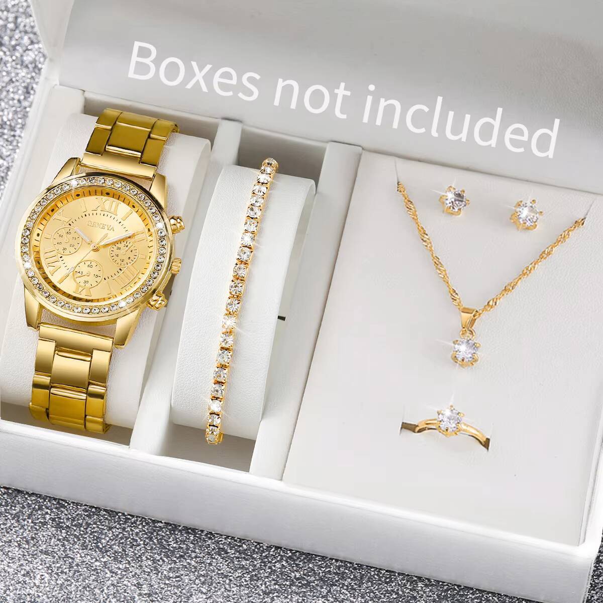 Mystery Jewelry Jar Watches - 6 Buah/Set Jam Tangan Wanita Berlian