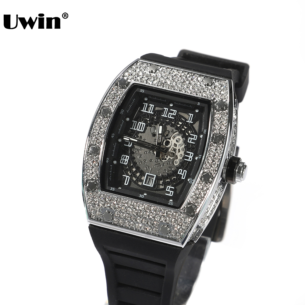 Jewelry Watches Silver - UWIN Jam Tangan Dial Persegi Jam