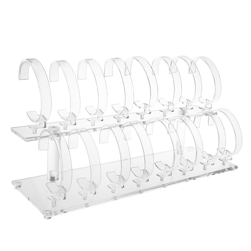 Jewelry Stand Watches - Tempat Pajangan Perhiasan Akrilik Dua Tingkat