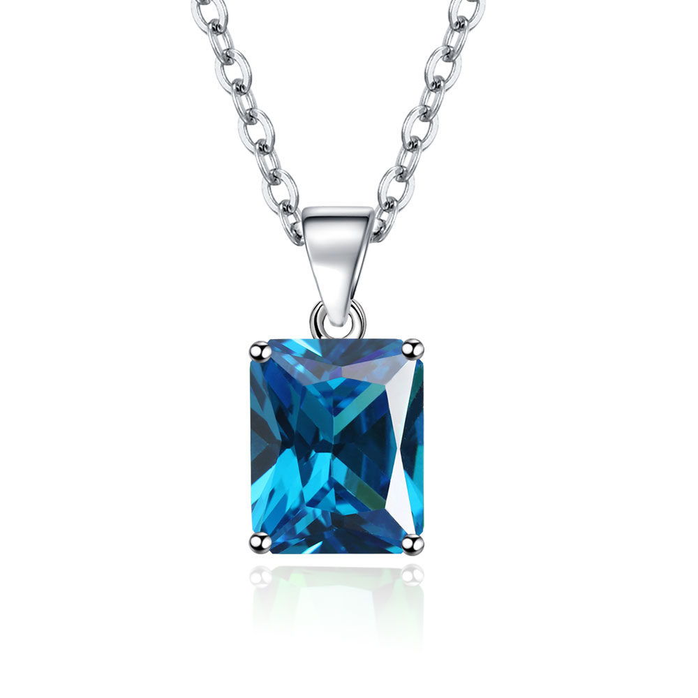 Crystal Choker Necklace - Kalung Liontin Perak Sterling 925 dengan