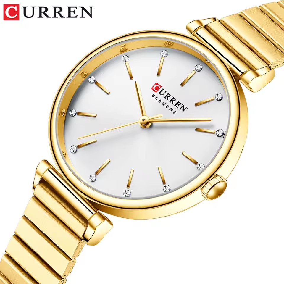 Jewelry Watches Silver - Jam Tangan Wanita Quartz CURREN 9081