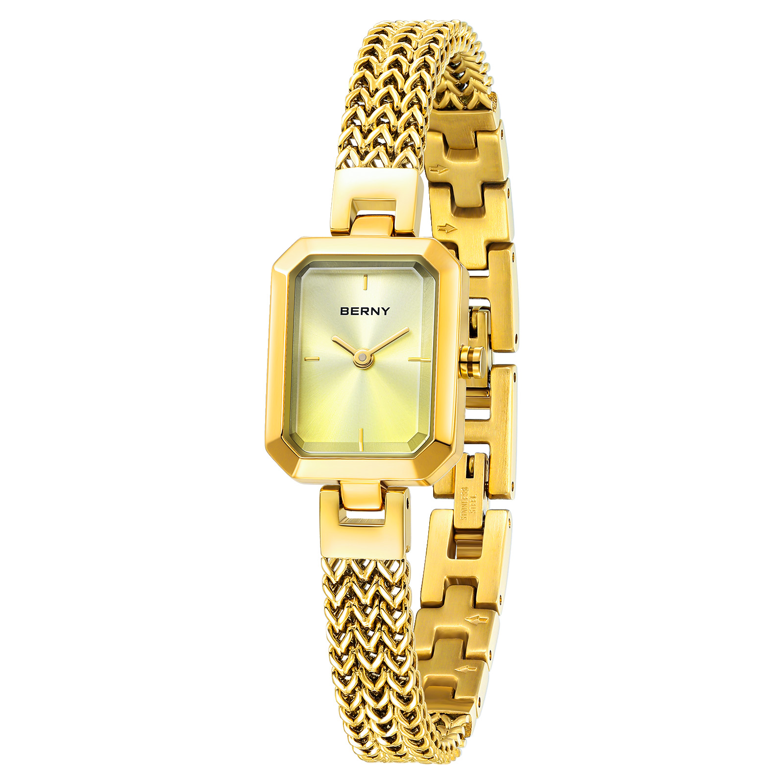 Mystery Jewelry Jar Watches - BERNY jam tangan emas untuk wanita,