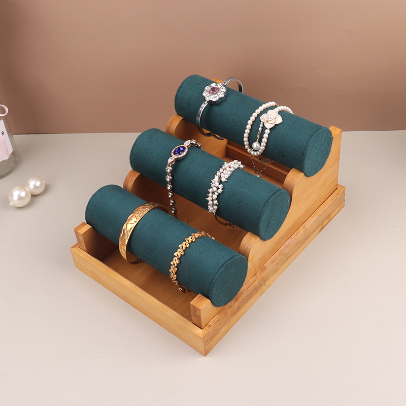 Jewelry Store For Watches - Rak Display Perhiasan Organizer Dasar Bambu