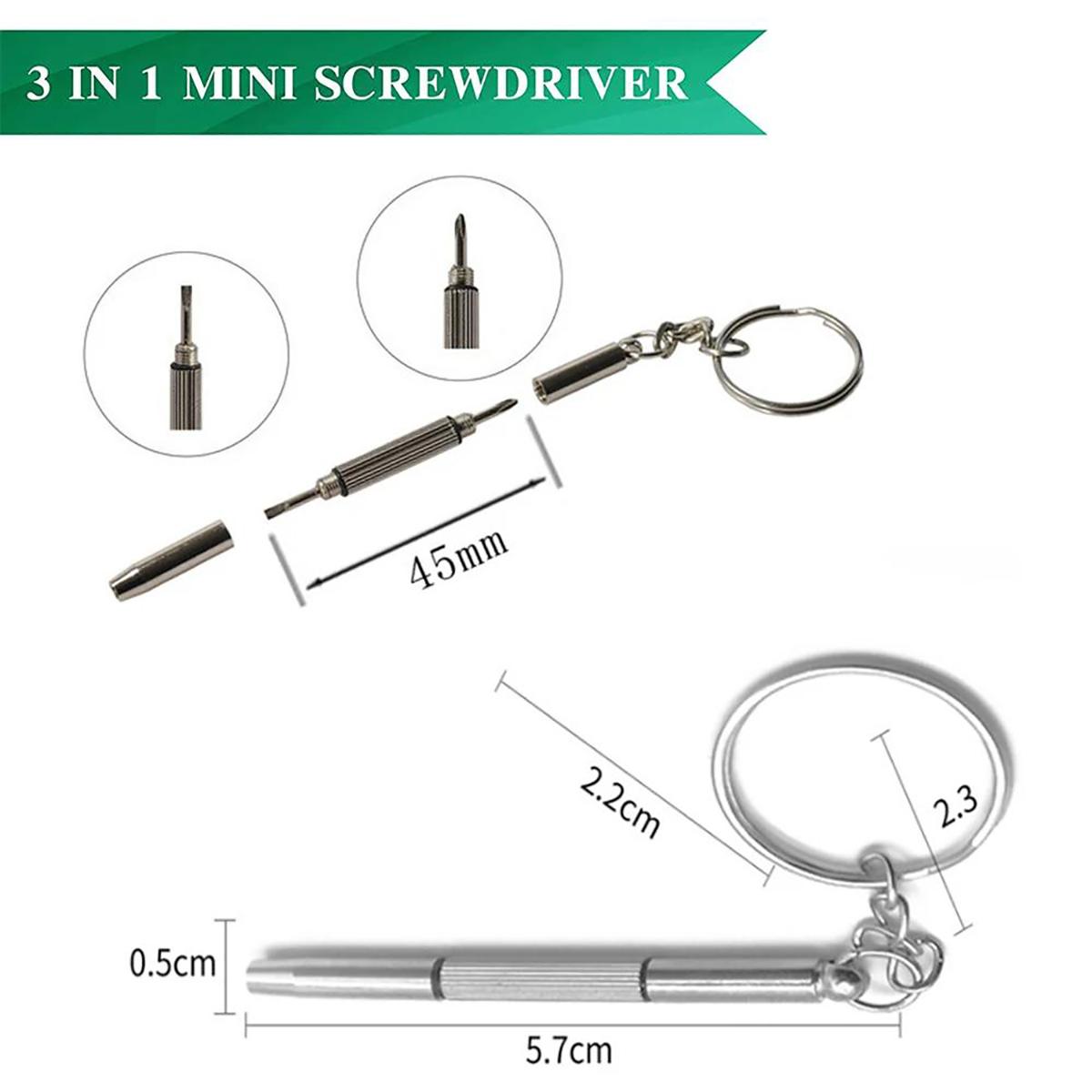 1/2 Buah Obeng Presisi 3 Dalam - Jewelry Repair & Watches Photos ulasan dan harga
