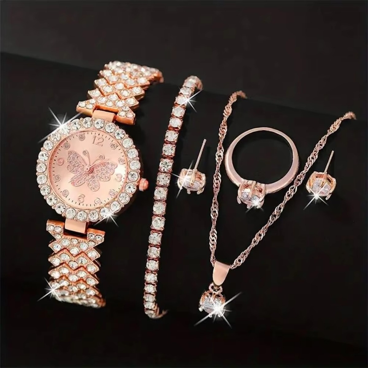 6 Buah/Set Jam Tangan Kuarsa W - Mystery Jewelry Jar Watches ulasan dan harga