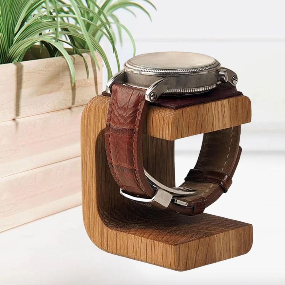 Stand Pajangan Jam Tangan Kayu - Jewelry Stand Watches ulasan dan harga