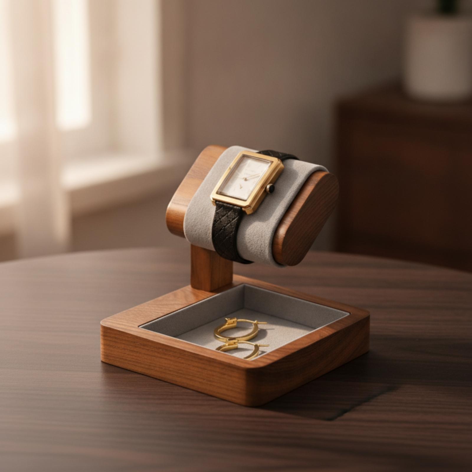 Penyangga Jam Tangan Kayu Soli - Jewelry Store For Watches ulasan dan harga