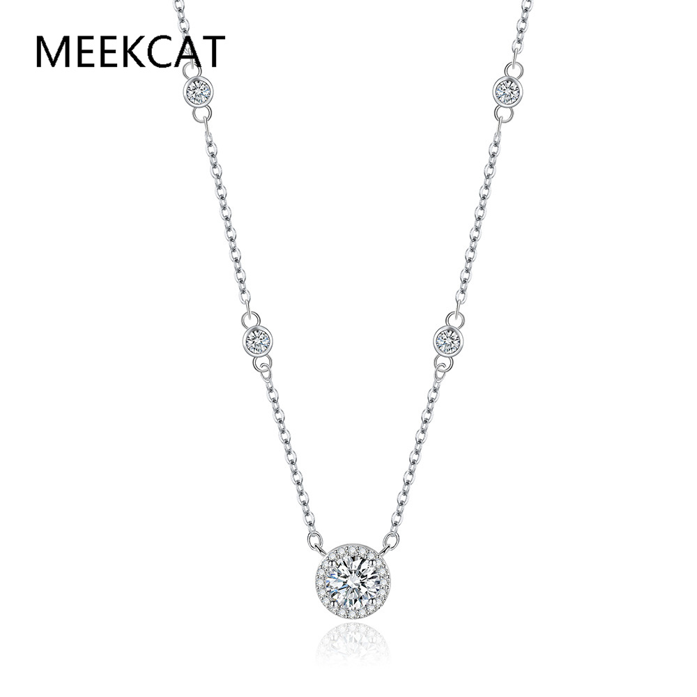 Kalung Moissanite 1/2/3CT untu - Crystal Choker Necklace ulasan dan harga