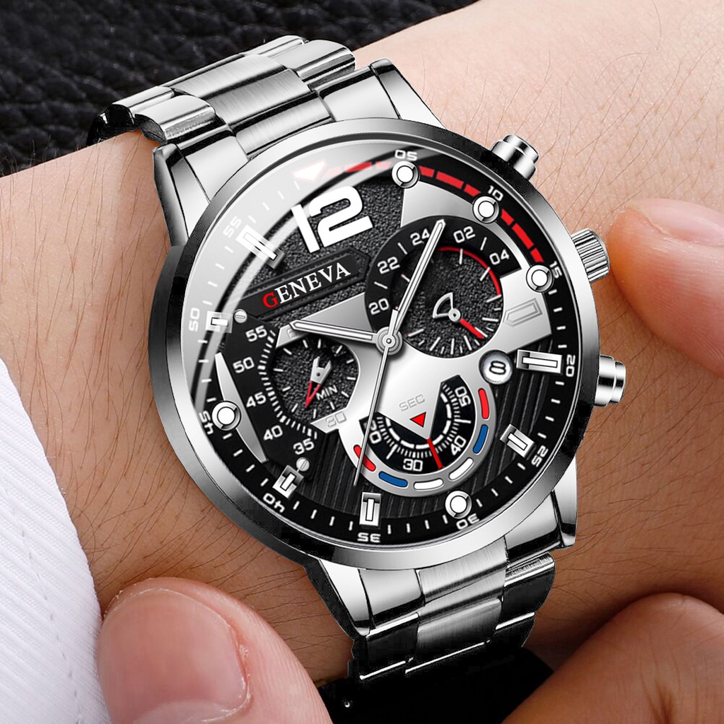 Jam tangan bisnis pria, arloji - Jewelry Watches Silver ulasan dan harga
