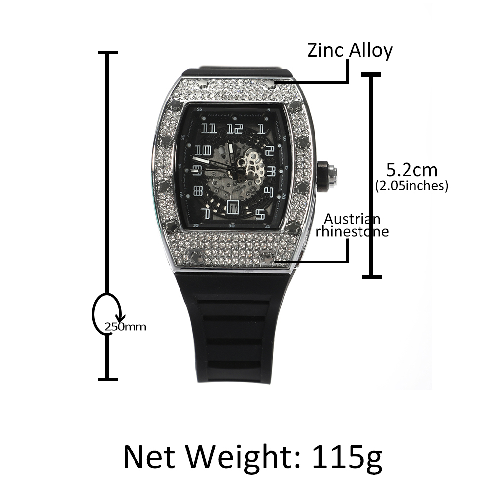 UWIN Jam Tangan Dial Persegi J - Jewelry Watches Silver ulasan dan harga