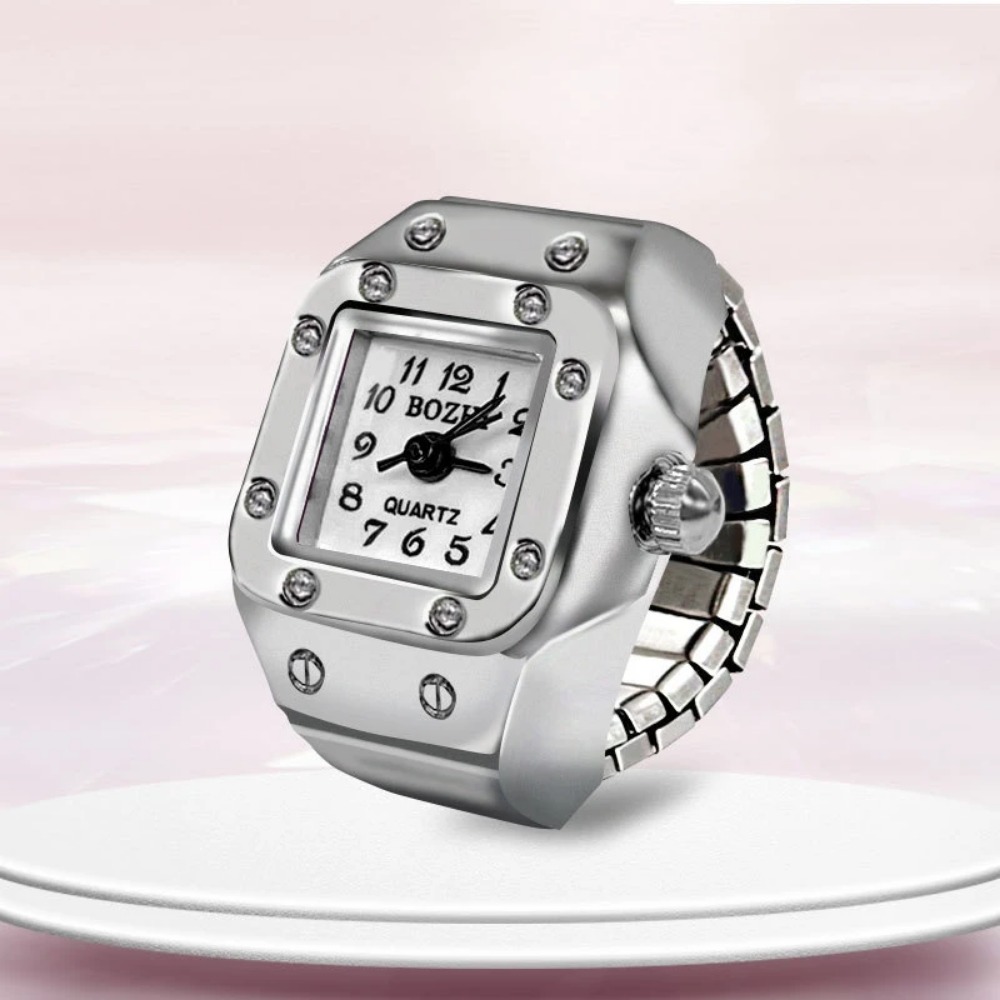Jam Tangan Cincin Dial Persegi - Mystery Jewelry Jar Watches ulasan dan harga