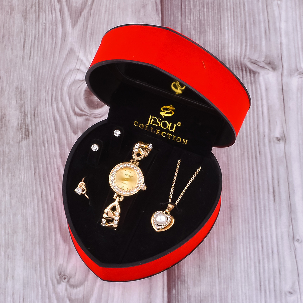 Set Jam Tangan Wanita Baru 202 - Jewelry Watches Silver ulasan dan harga