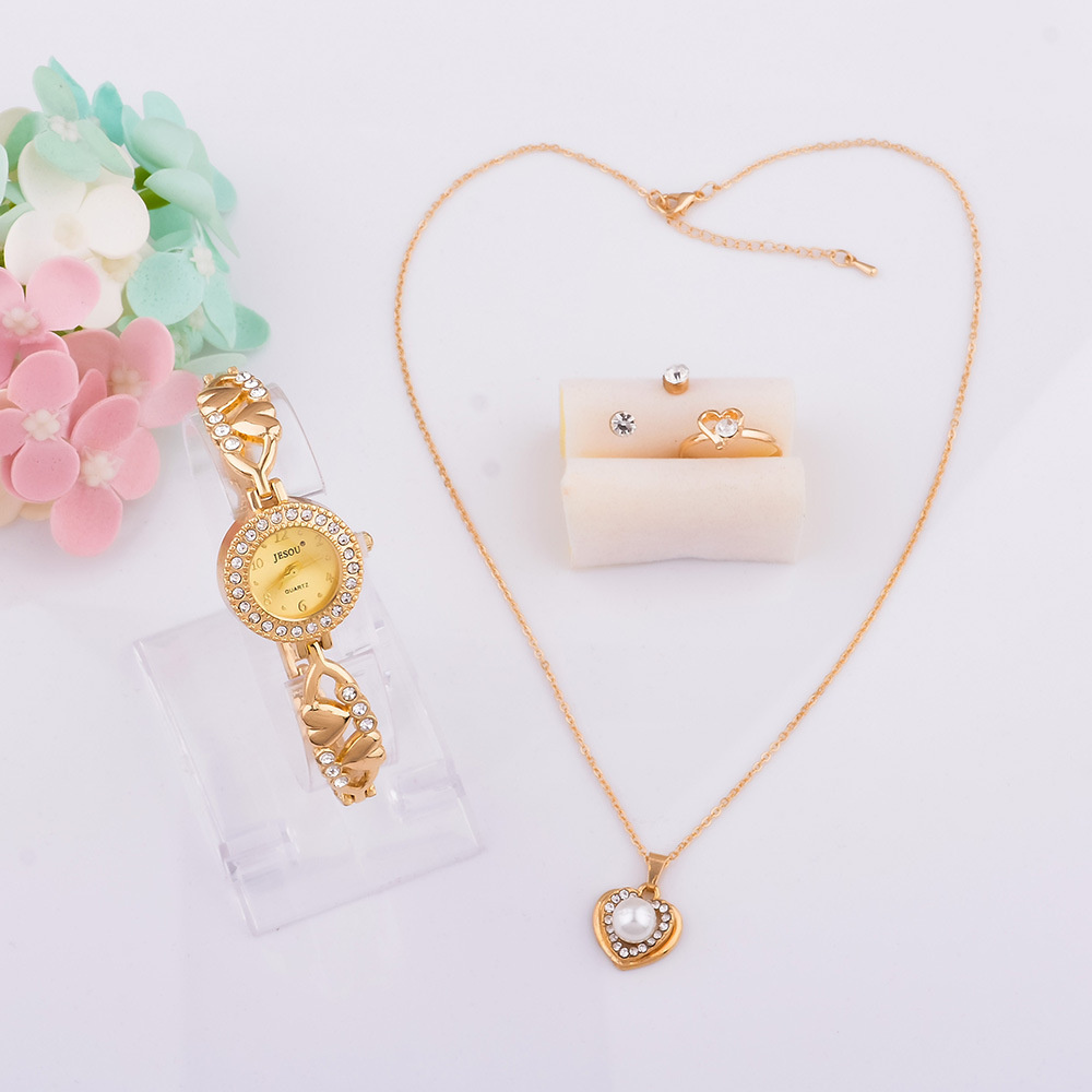 Set Jam Tangan Wanita Baru 202 - Jewelry Watches Silver ulasan dan harga