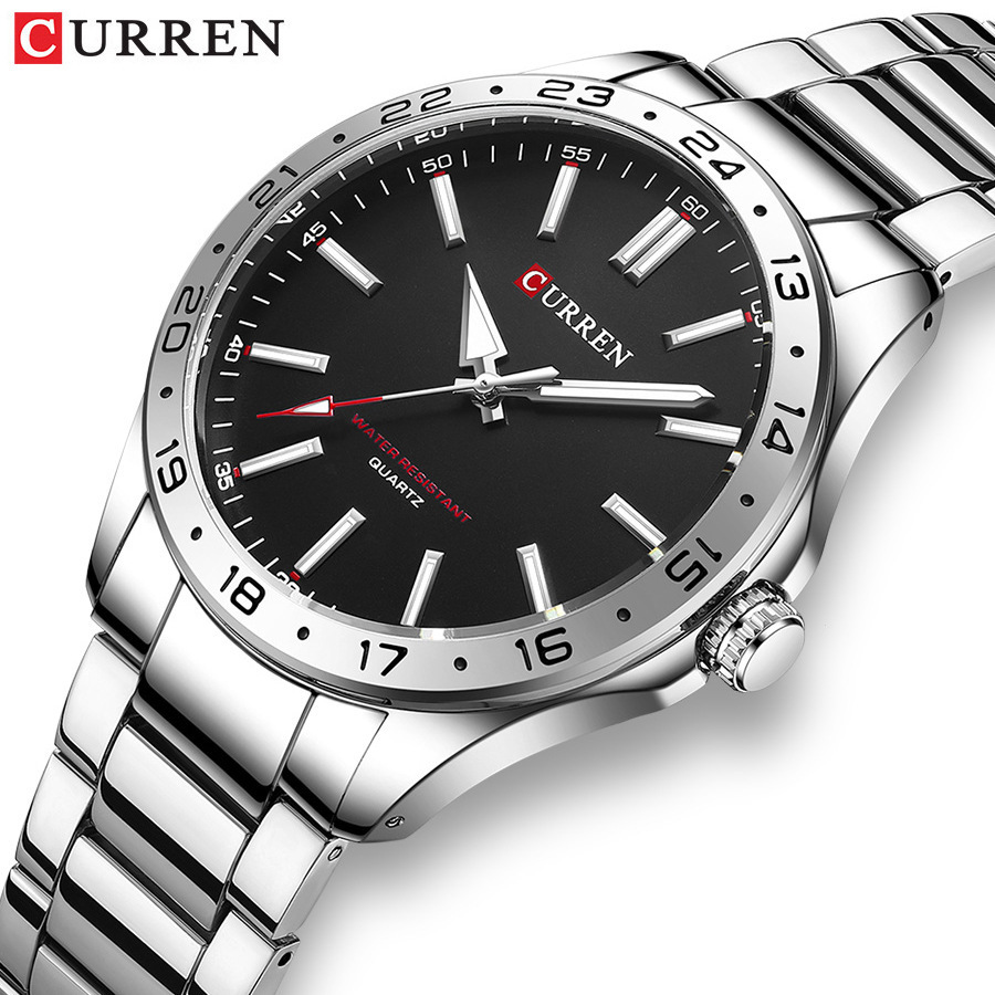 CURREN 8452 Jam Tangan Pria Bi - Jewelry Watches Silver ulasan dan harga