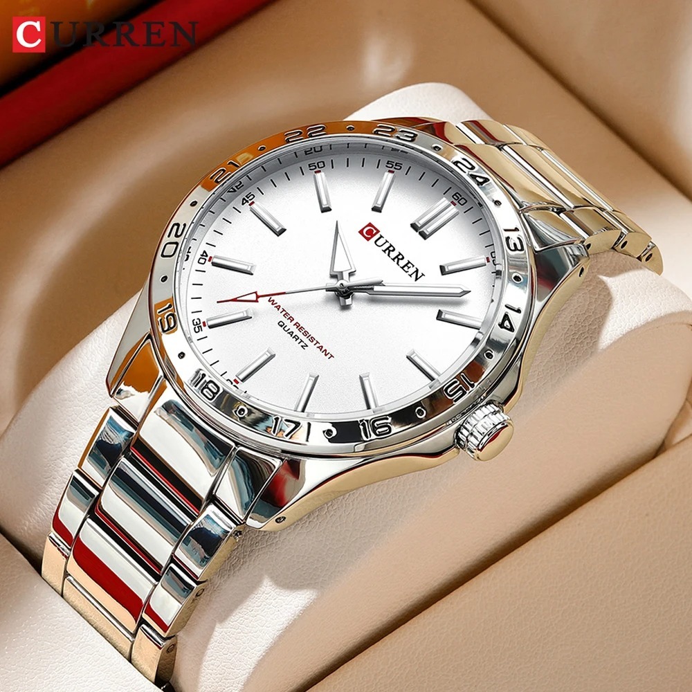 CURREN 8452 Jam Tangan Pria Bi - Jewelry Watches Silver ulasan dan harga