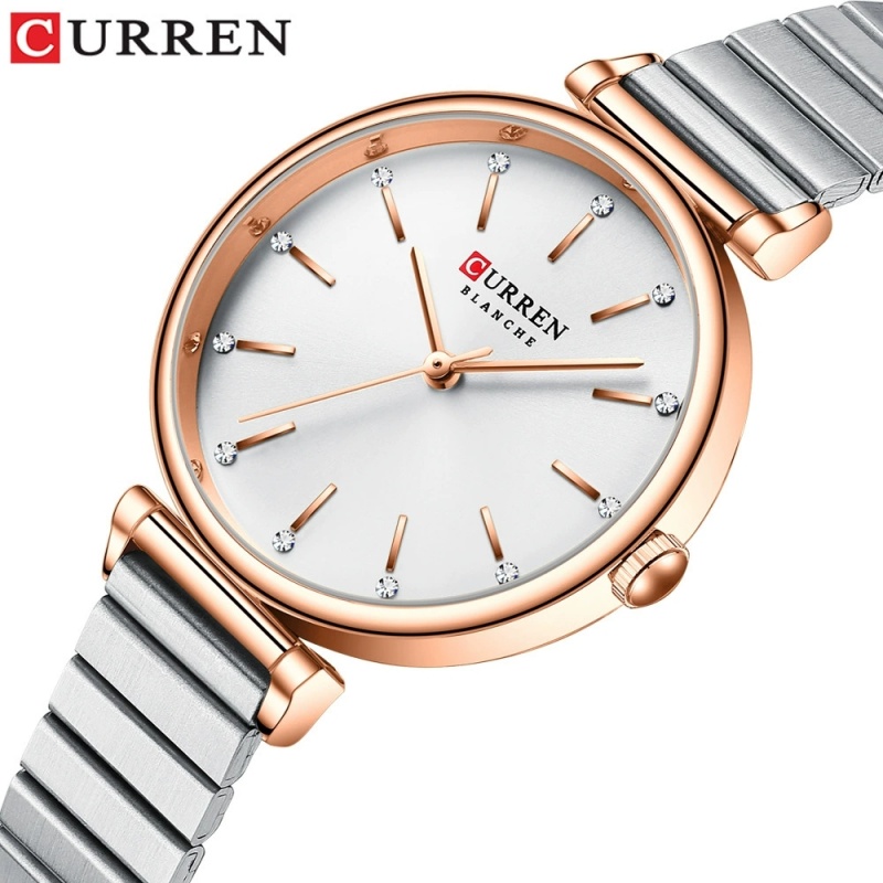 Jam Tangan Wanita Quartz CURRE - Jewelry Watches Silver ulasan dan harga