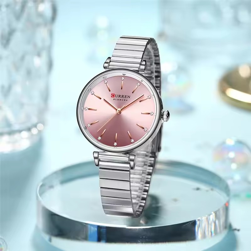 Jam Tangan Wanita Quartz CURRE - Jewelry Watches Silver ulasan dan harga