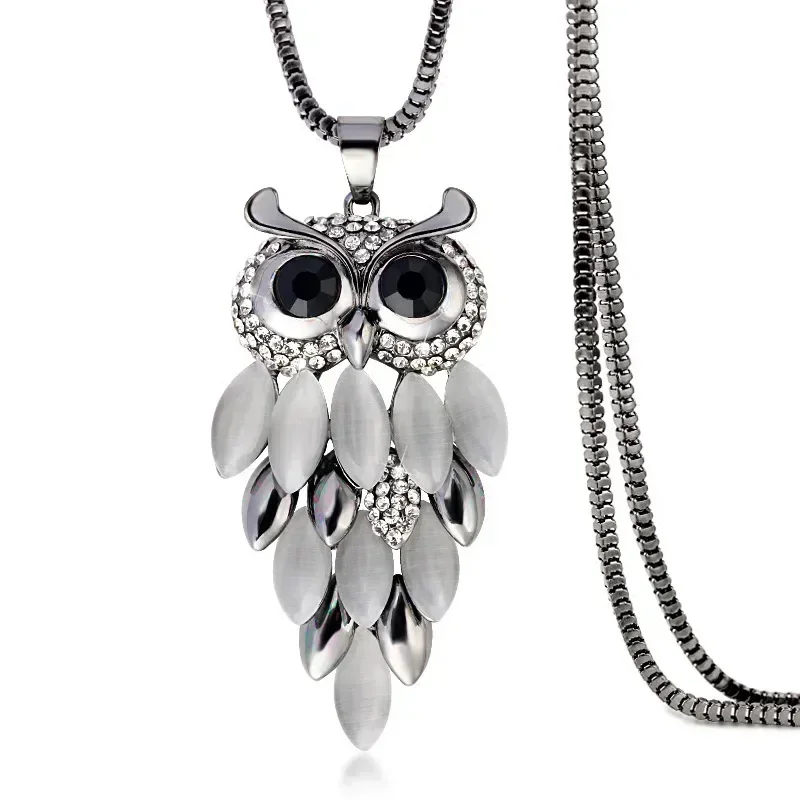Kalung Liontin Burung Hantu Wa - Crystal Choker Necklace ulasan dan harga