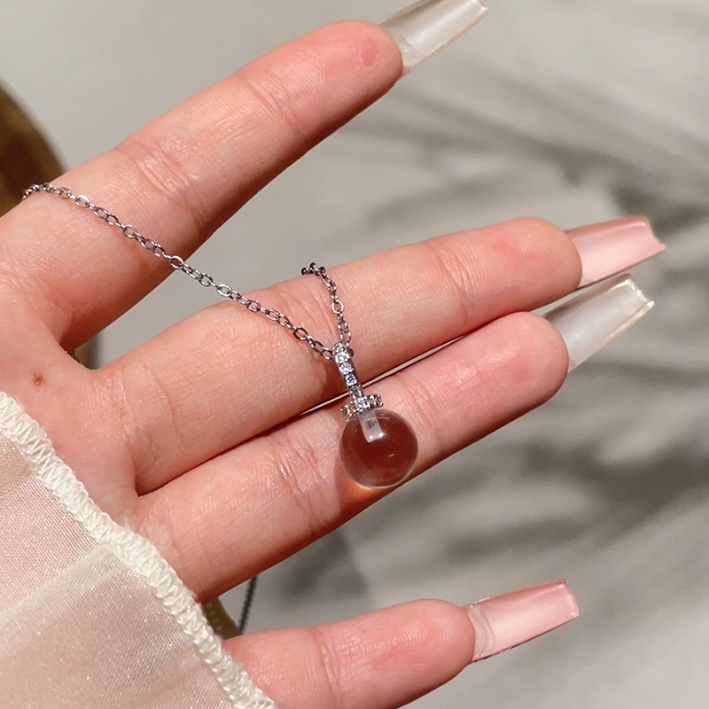 Kalung Liontin Kristal Bola Tr - Crystal Choker Necklace ulasan dan harga