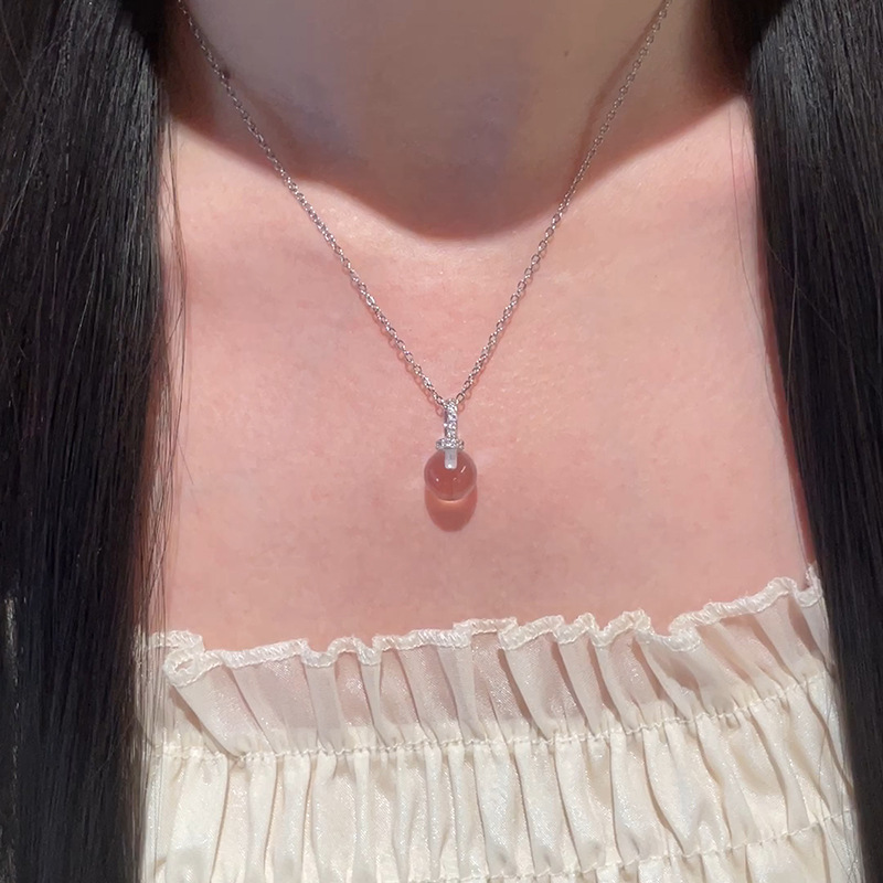 Kalung Liontin Kristal Bola Tr - Crystal Choker Necklace ulasan dan harga