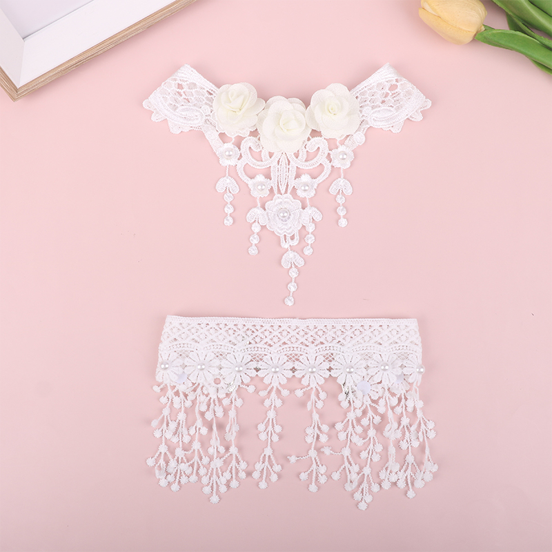 1 Buah Choker Renda Tato Gotik - Crystal Choker Necklace ulasan dan harga