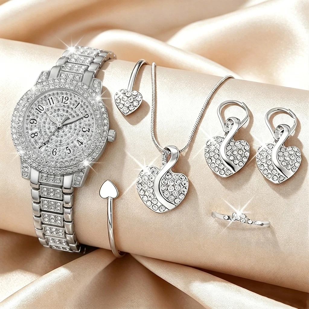 6PCS Set Perhiasan Jam Tangan  - Mystery Jewelry Jar Watches ulasan dan harga