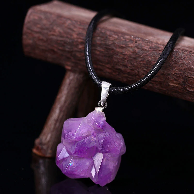 Kalung bunga kecubung alami ka - Crystal Choker Necklace ulasan dan harga