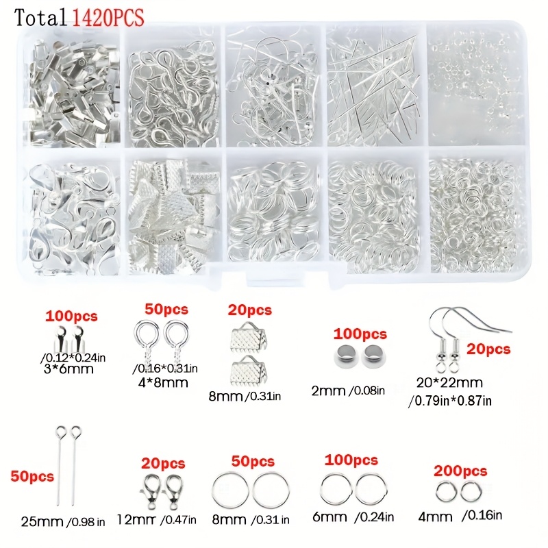 1420pcs 1 kotak Set Perlengkap - Jewelry Repair & Watches Photos ulasan dan harga