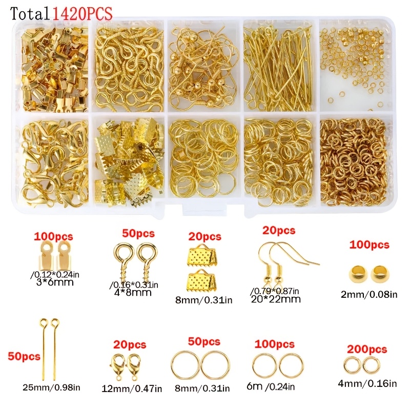 1420pcs 1 kotak Set Perlengkap - Jewelry Repair & Watches Photos ulasan dan harga